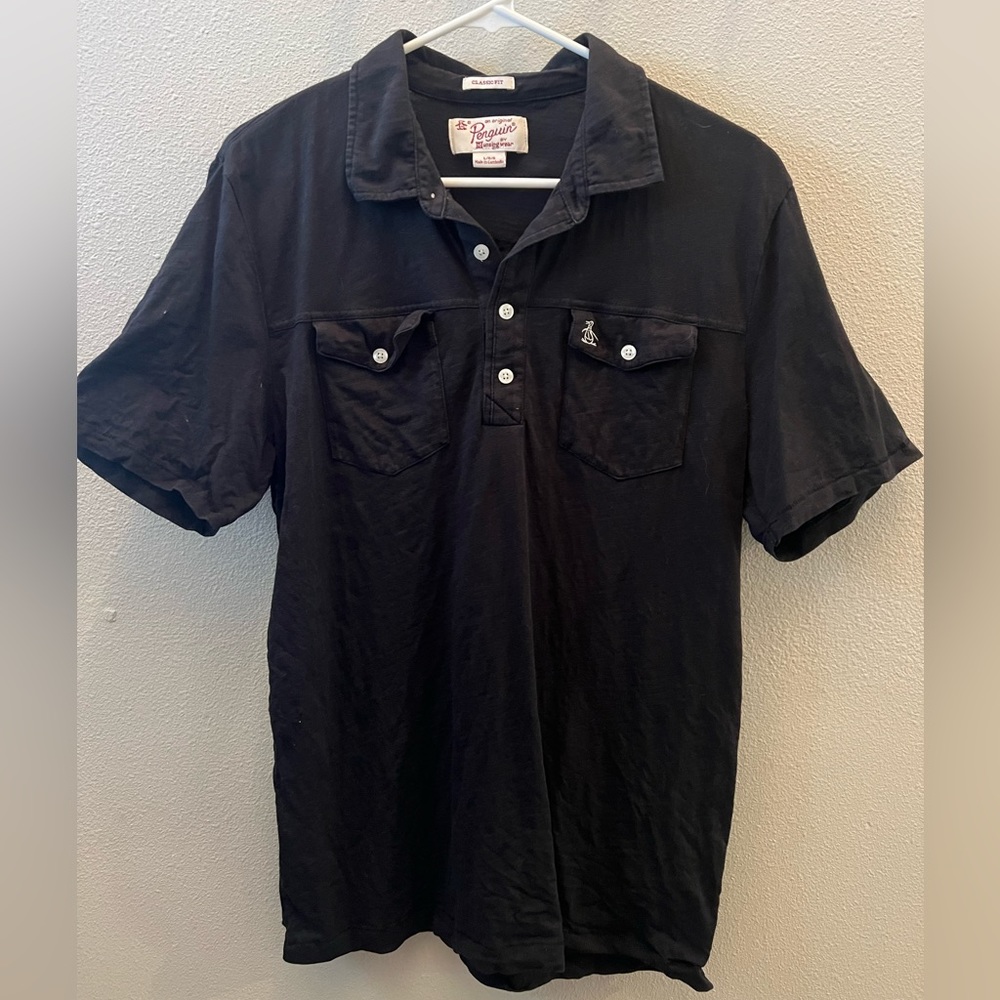 Penguin short sleeve polo shirt, double pocket